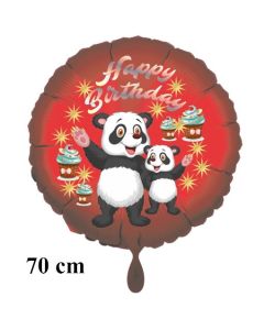 Happy Birthday großer  Panda Bären Kindergeburtstag Luftballon mit Helium