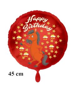 Happy Birthday Pferd Kindergeburtstag Luftballon mit Helium