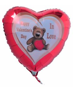 Happy Valentines Day Luftballon, In Love Bärchen