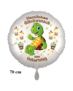 Herzlichen Glückwunsch Großer Kindergeburtstag Luftballon mit Schildkröte