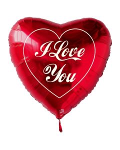 I Love You großer, roter Herzluftballon