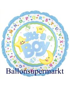 It´s a Boy Jumbo-Luftballon aus Folie inklusive Helium
