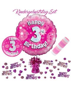 5-teiliges Partydeko-Set zum 3 Geburtstag