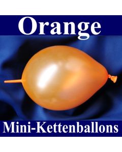 Kleine Kettenballons, Girlanden-Luftballons Mini, Orange-Metallic