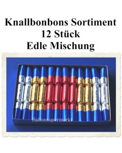 Knallbonbons Sortiment Edle Mischung 12 Stück