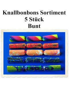 buntes Knallbonbon Sortiment, 5 Stück