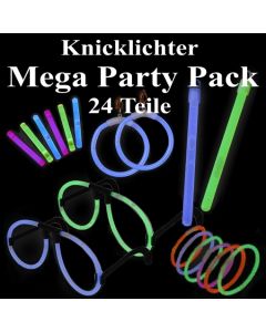 Knicklicht Mega Party Pack, 24 Teile, bunt