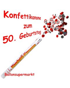 Konfettikanone Verkehrsschild 50