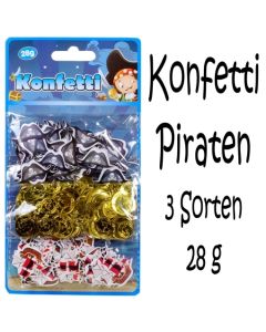 Pirat, Konfetti Streudekoration, Partydekoration, 3 Sorten Streukonfetti