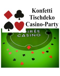 Konfetti Tischdeko, Streudekoration Casino Party