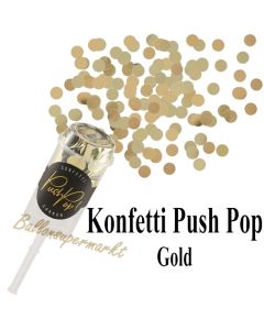 Konfetti Push Pop, gold