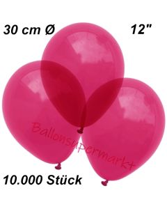 Luftballons Kristall, 30 cm, Burgund, 10000 Stück