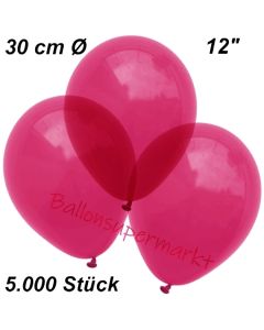 Luftballons Kristall, 30 cm, Burgund, 5000 Stück