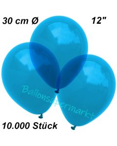 Luftballons Kristall, 30 cm, Royalblau, 10000 Stück