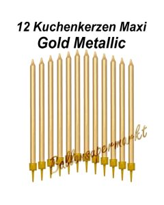 Kuchenkerzen Maxi Gold