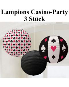 Lampions Casino-Party, Partydekoration