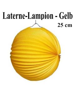 Laterne-Lampion Gelb, 25 cm