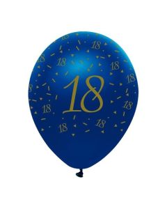 Luftballons Blau zum 18. Geburtstag