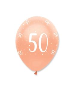 Luftballons Rosegold zum 50. Geburtstag