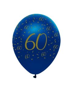 Luftballons Blau zum 60. Geburtstag