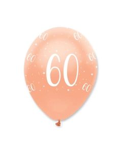 Luftballons Rosegold zum 60. Geburtstag
