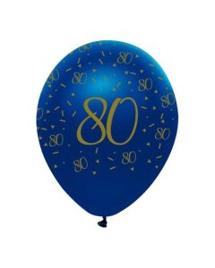 Luftballons Blau zum 80. Geburtstag