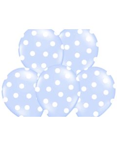 Luftballons Baby Blue Dots, zur Geburt 