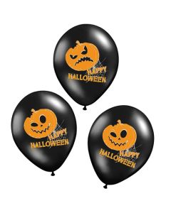 Luftballons Halloween, Kuerbisse, Pumpkins Dekoration