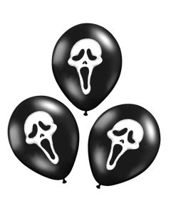 Luftballons Halloween, Scream Masken Dekoration