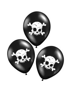 Luftballons Halloween, Totenkoepfe, Skull Dekoration