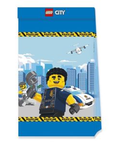 Lego City, Partytüten aus Papier, 4 Stück