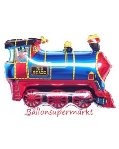 Große Lokomotive Luftballon ohne Helium