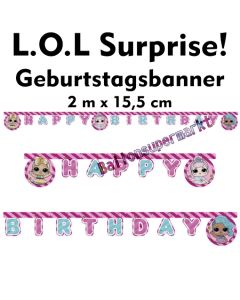 Kindergeburtstagsbanner LOL Surprise