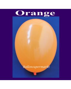 Luftballons 14-18 cm, kleine Rundballons aus Latex, Orange, 100 Stück