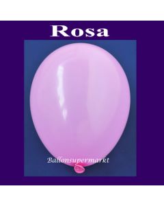 Luftballons 14-18 cm, kleine Rundballons aus Latex, Rosa, 25 Stück
