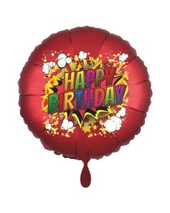 Geburtstags-Luftballon, Happy Birthday Blow mit Helium