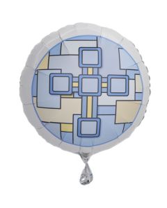 Luftballon aus Folie, Kreuz, zur Konfirmation