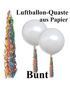 Ballonquaste aus Papier Bunt