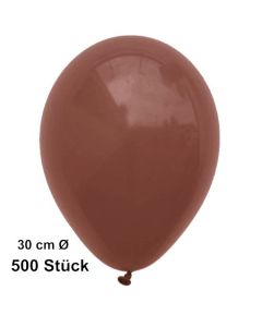 Luftballon Braun, Maroon, Pastell, gute Qualität, 500 Stück