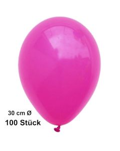 Luftballon Fuchsia, Pastell, gute Qualität, 100 Stück