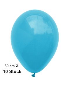 Luftballon Türkis, Pastell, gute Qualität, 10 Stück