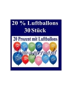 Luftballons 20 %, 30 Stück