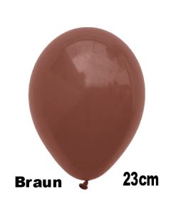 Luftballons 23 cm, Braun, 10 Stück