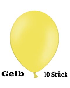 Luftballons 23 cm, Gelb, 10 Stück