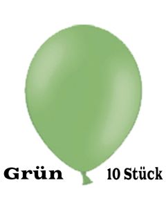 Luftballons 23 cm, Grün, 10 Stück