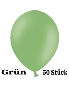 Luftballons 23 cm, Grün, 50 Stück