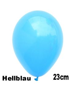 Luftballons 23 cm, Hellblau, 10 Stück