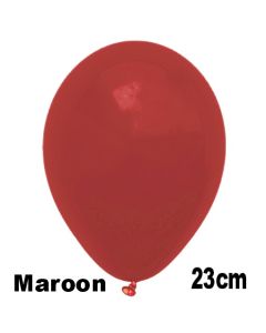 Luftballons 23 cm, Maroon, 10 Stück