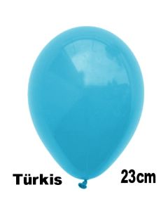 Luftballons 23 cm, Türkis, 10 Stück