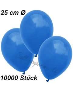 Luftballons 25 cm, Blau, 10000 Stück